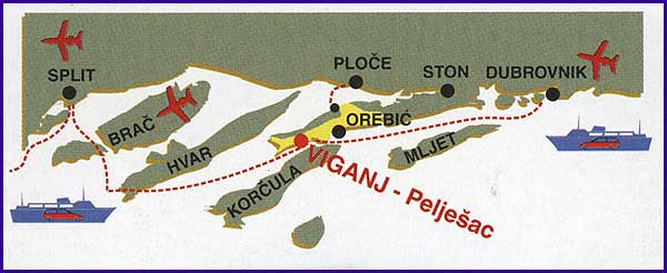 Urlaub auf PeljesacVerien in Viganj Urlaub in Viganj Ferien auf Peljesac